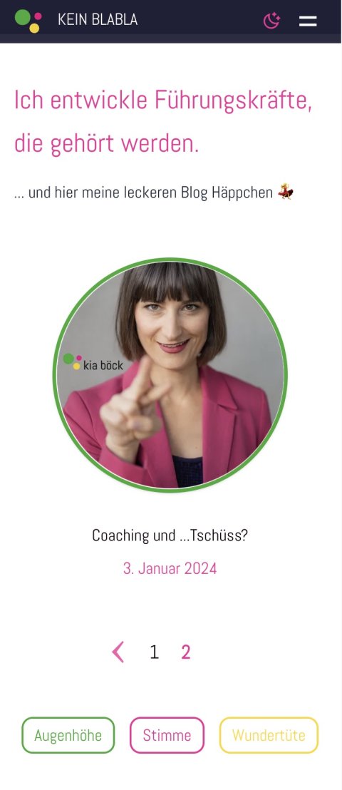 Kia Böck: Kein Blabla - Project Screenshot 2